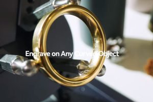 laserpecker 4 engraving on a ring