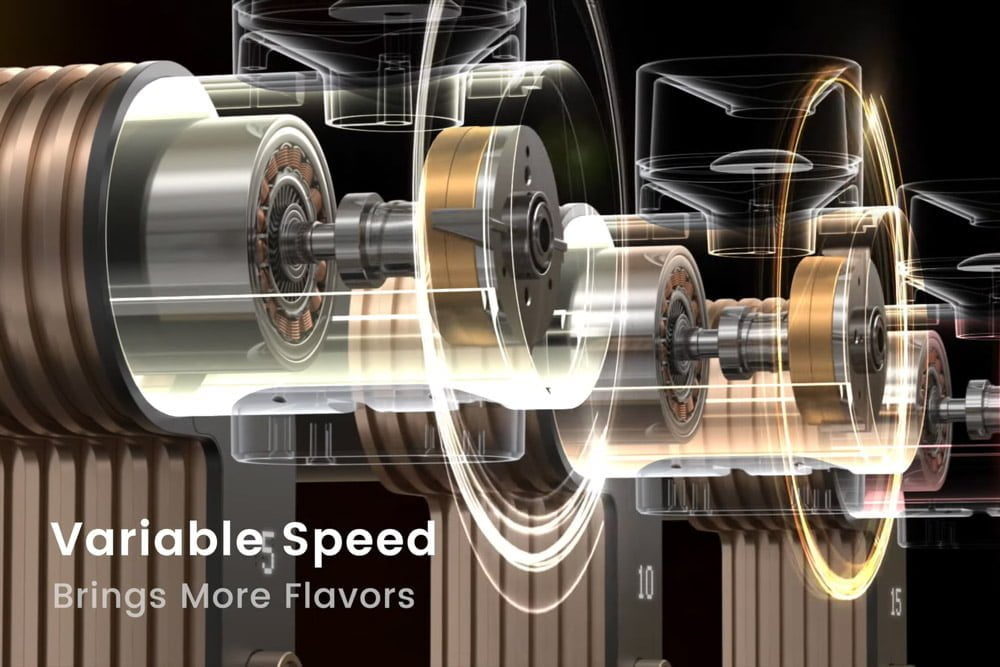 3d model of GrindMaster's mechanism