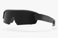 Sleek Minimis Glass with black frame and tinted lens.