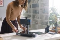 woman using laserpecker 4